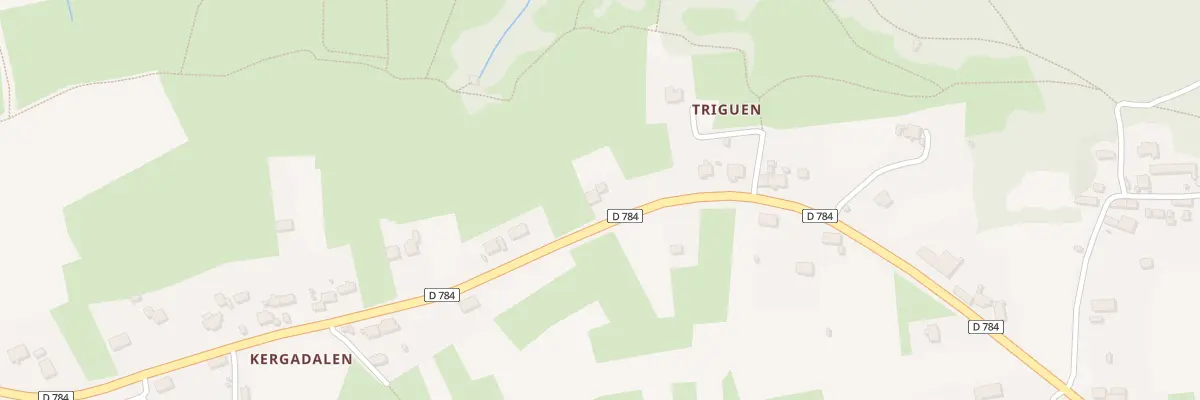 Plan du 107 Triguen à Plogoff