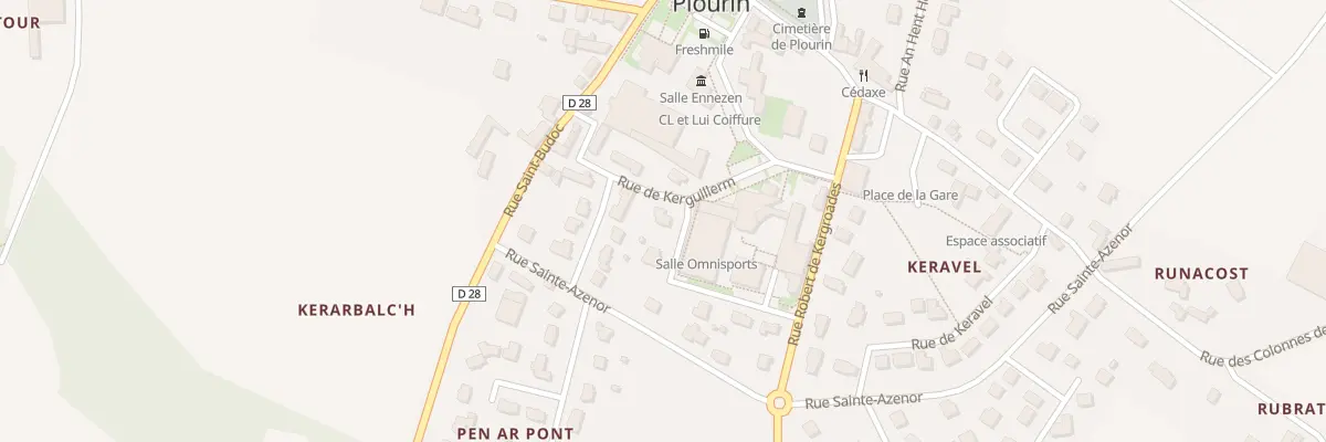 Plan du 5135 Rue de Kerguillerm à Plourin