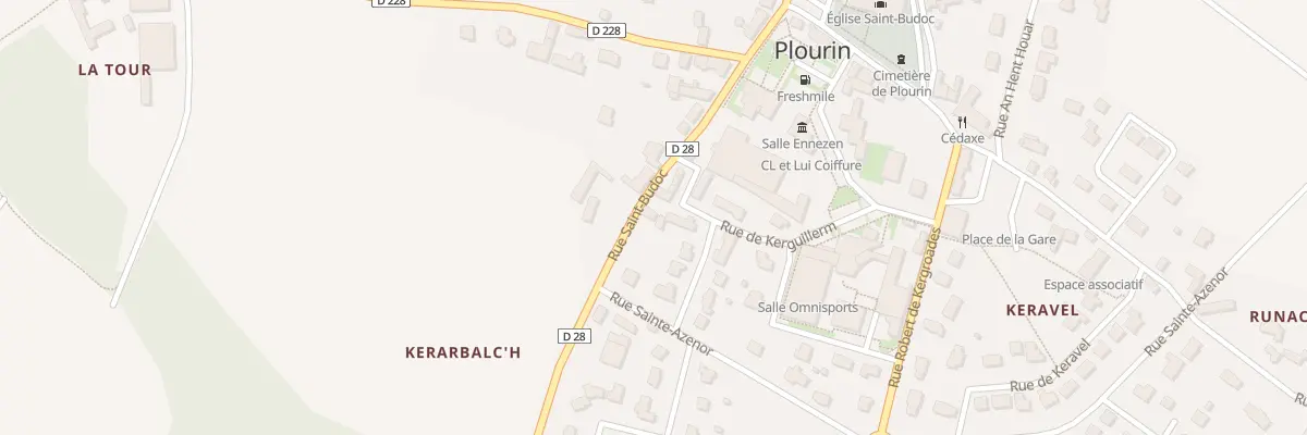 Plan du 14 Rue Saint Budoc à Plourin