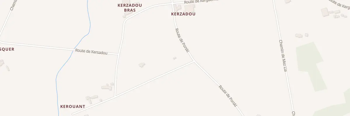 Plan du 6077 Kerzadou à Plougonvelin