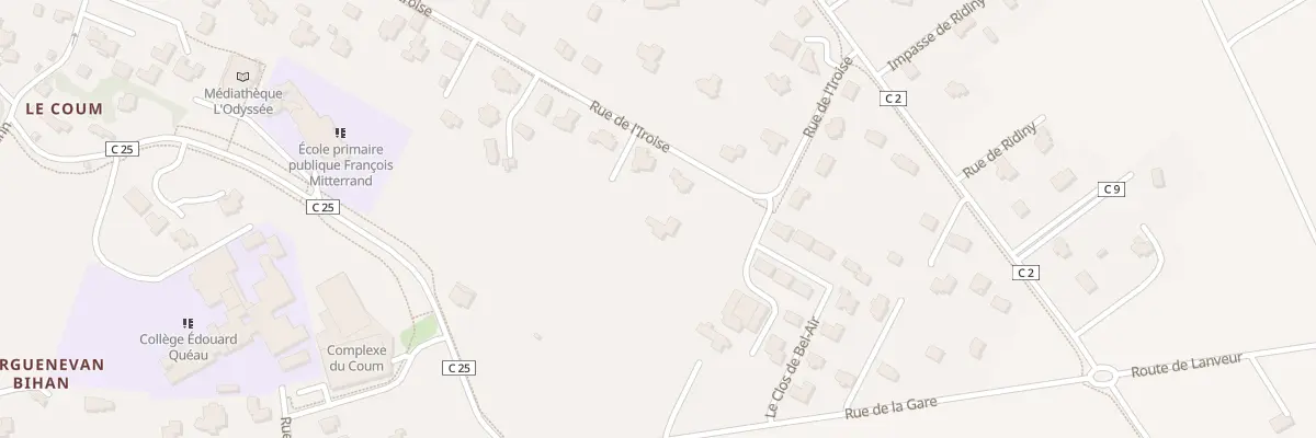 Plan du 44B Rue de l’Iroise à Ploudalmézeau