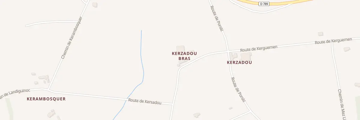 Plan du 125 Rte de Kersadou à Plougonvelin