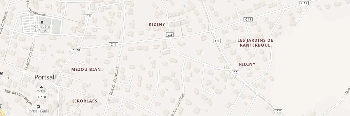 Plan du 9 Rue des Camélias à Ploudalmézeau