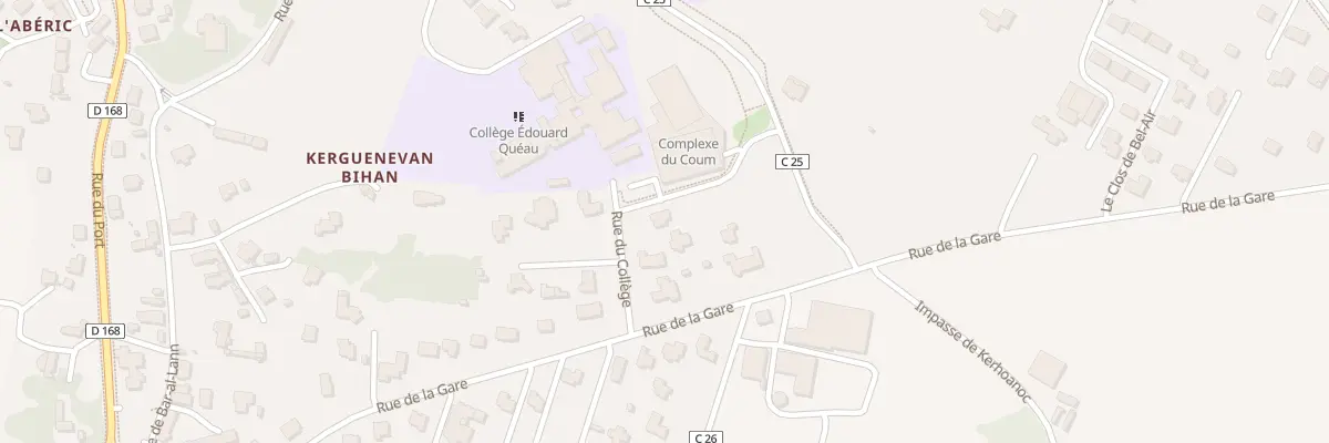 Plan du 6 Rue du Collège à Ploudalmézeau