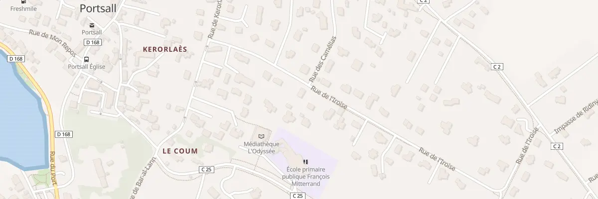 Plan du 12 Rue de l’Iroise à Ploudalmézeau