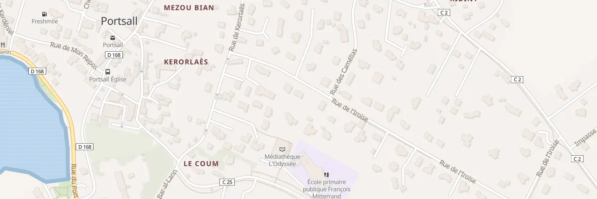 Plan du 10 Rue de l’Iroise à Ploudalmézeau
