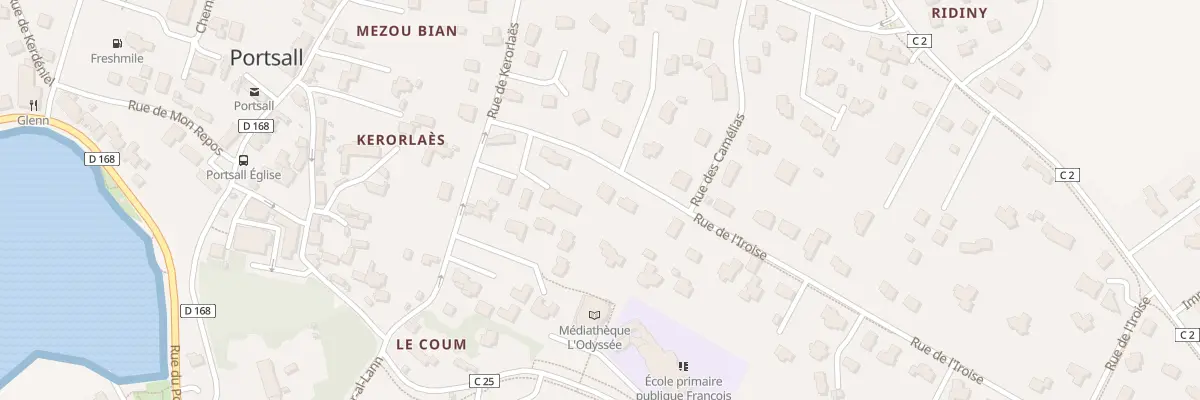 Plan du 8 Rue de l’Iroise à Ploudalmézeau