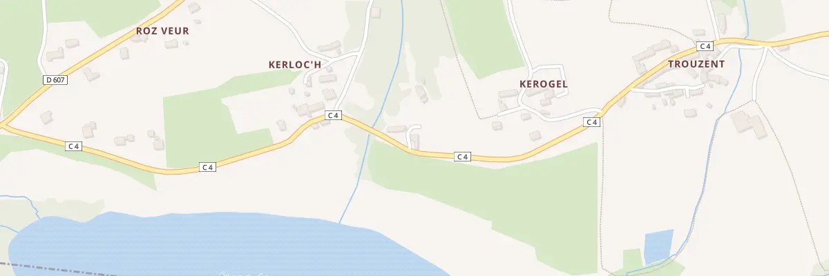 Plan du 166 Kerloch à Cléden-Cap-Sizun