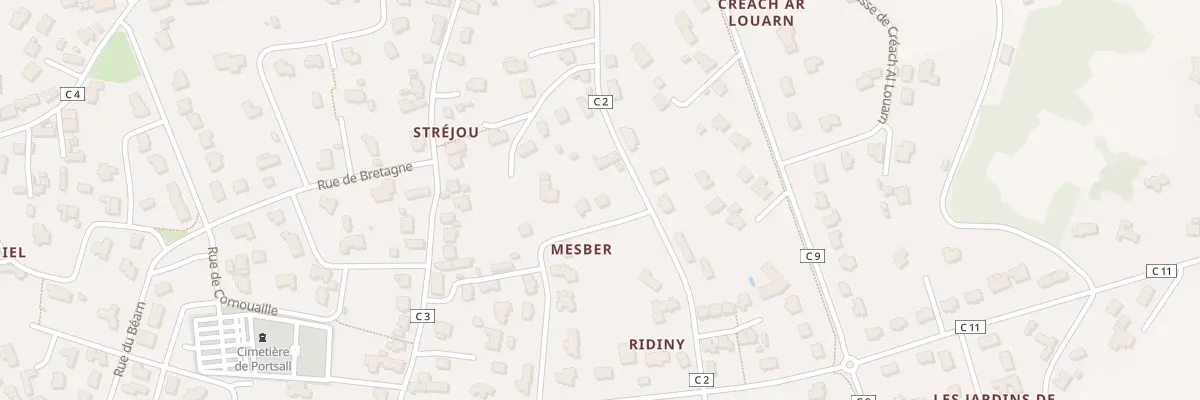 Plan du 19 Rue de Mesber à Ploudalmézeau