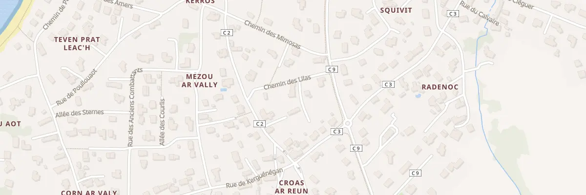 Plan du 2 Che des Lilas à Ploudalmézeau