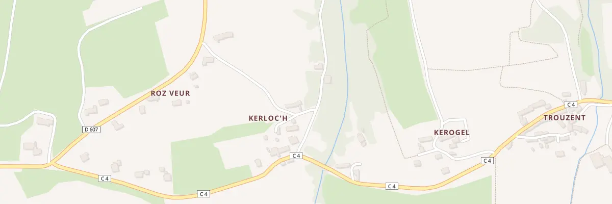 Plan du 161 Kerloch à Cléden-Cap-Sizun