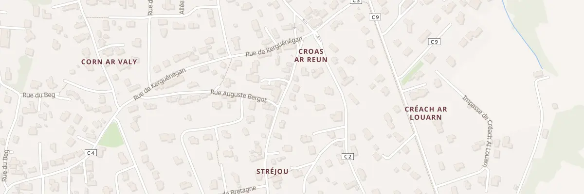 Plan du 2 Rue de Croas Ar Rheun à Ploudalmézeau