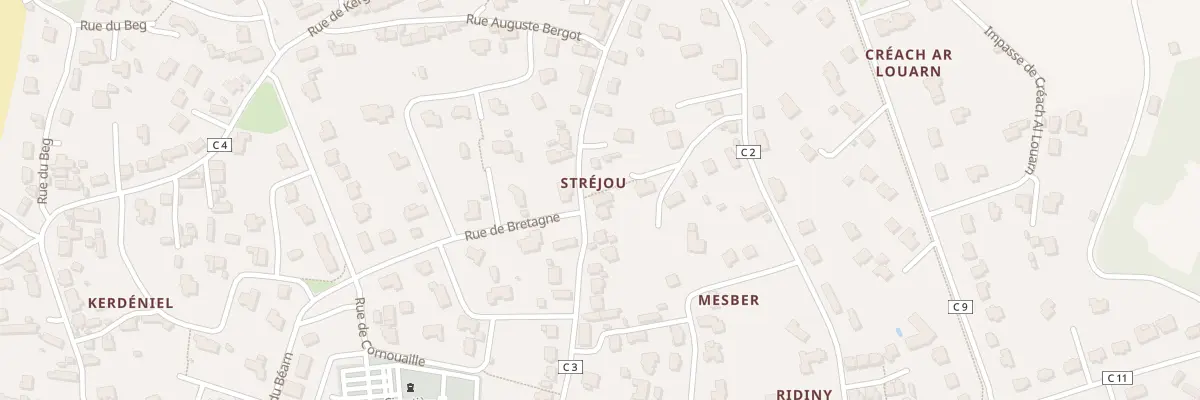 Plan du 52 Rue du Stréjou à Ploudalmézeau