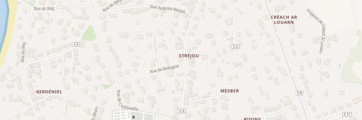 Plan du 47 Rue du Stréjou à Ploudalmézeau