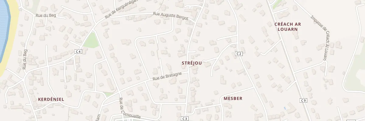 Plan du 49 Rue du Stréjou à Ploudalmézeau