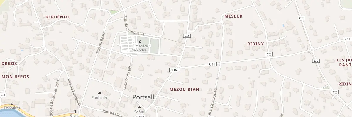 Plan du 25 Rue du Stréjou à Ploudalmézeau