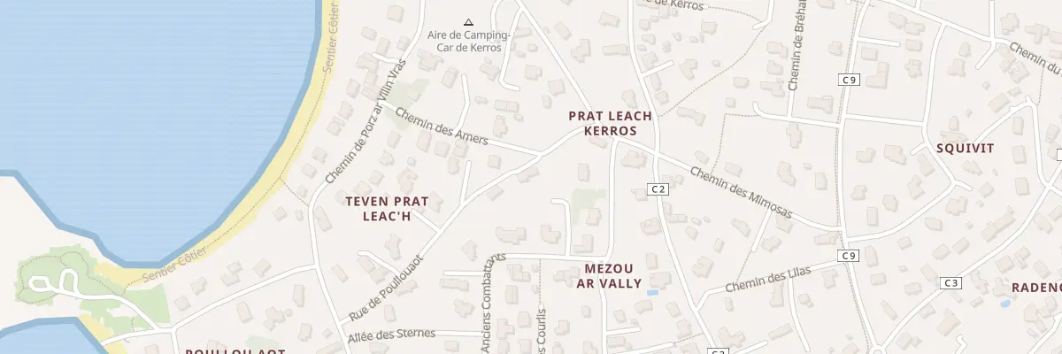 Plan du 14 Che des Amers à Ploudalmézeau