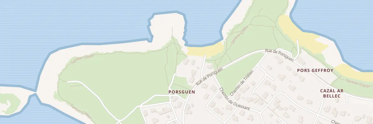 Plan du 83 Rue de Porsguen à Ploudalmézeau