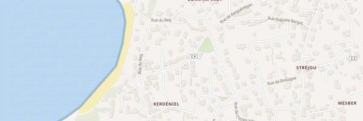 Plan du 45 Rue de Kerdeniel à Ploudalmézeau