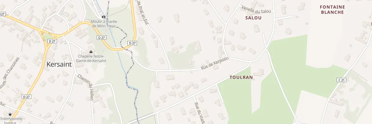 Plan du 10A Rue de Kerjestin à Ploudalmézeau