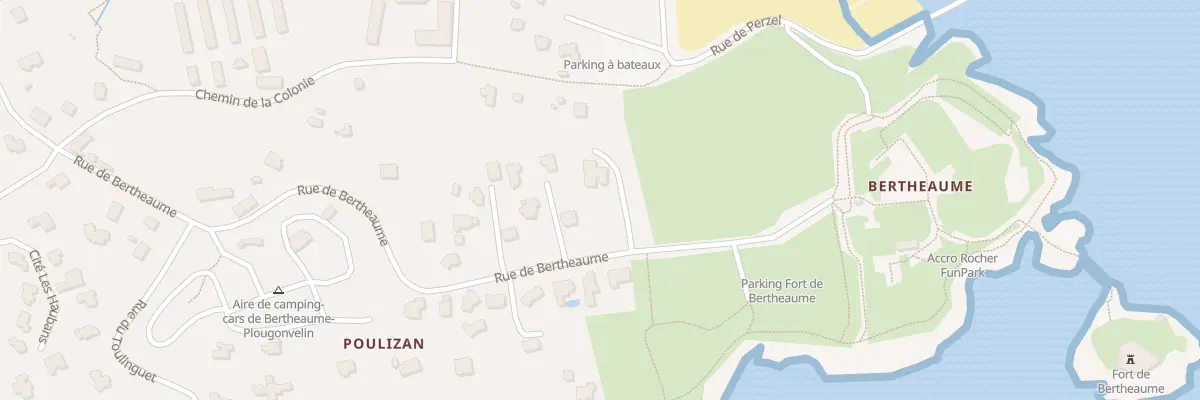 Plan du 92 Rue de Bertheaume à Plougonvelin