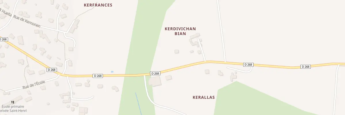 Plan du 5033 Kerdivichan à Brélès