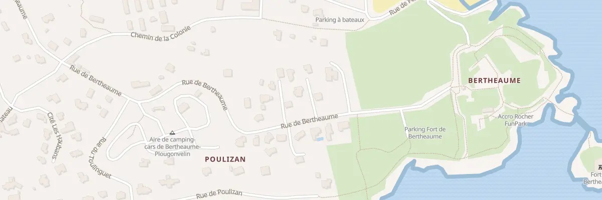 Plan du 86 Rue de Bertheaume à Plougonvelin