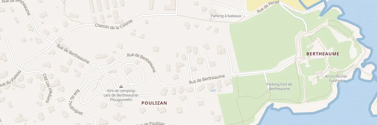 Plan du 84 Rue de Bertheaume à Plougonvelin