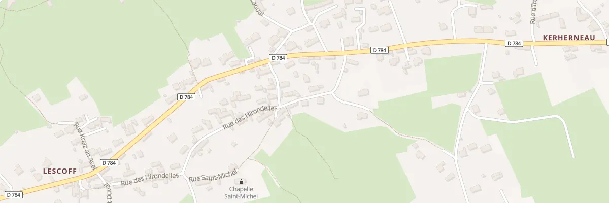 Plan du 241A Rue des Hirondelles à Plogoff
