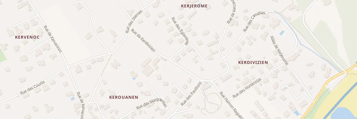 Plan du 1 Rue des Églantines à Plougonvelin