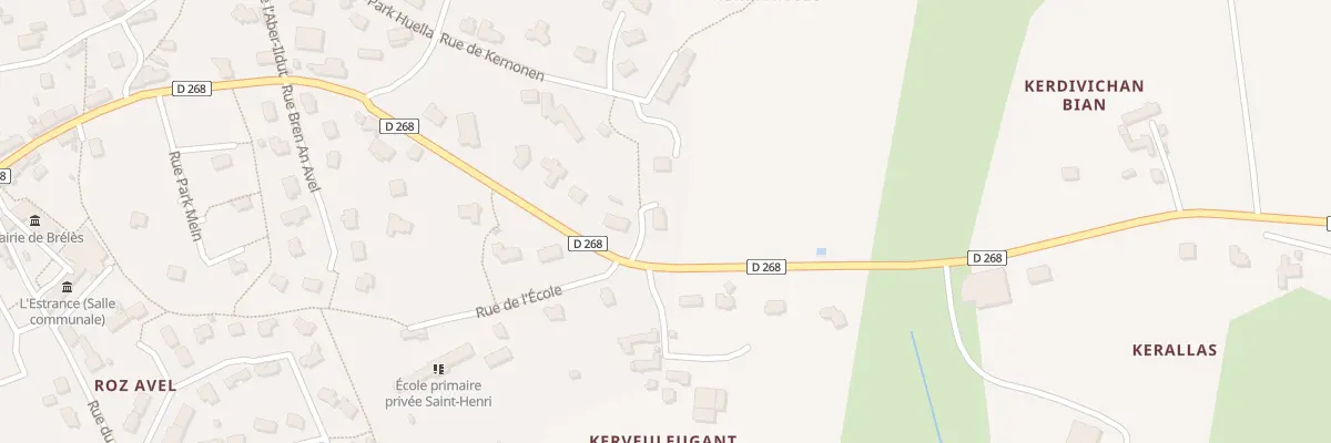 Plan du 11 Rue de Lanrivoare à Brélès