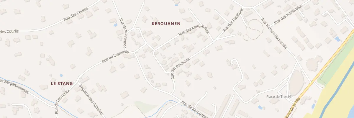 Plan du 8 Rue des Pavillons à Plougonvelin