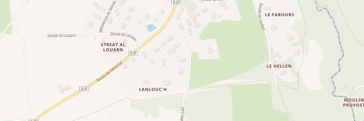 Plan du 9 Lann Louch à Landunvez