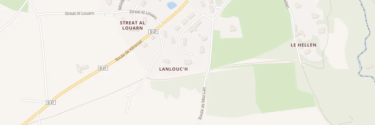 Plan du 8 Lot de Lanlouch à Landunvez