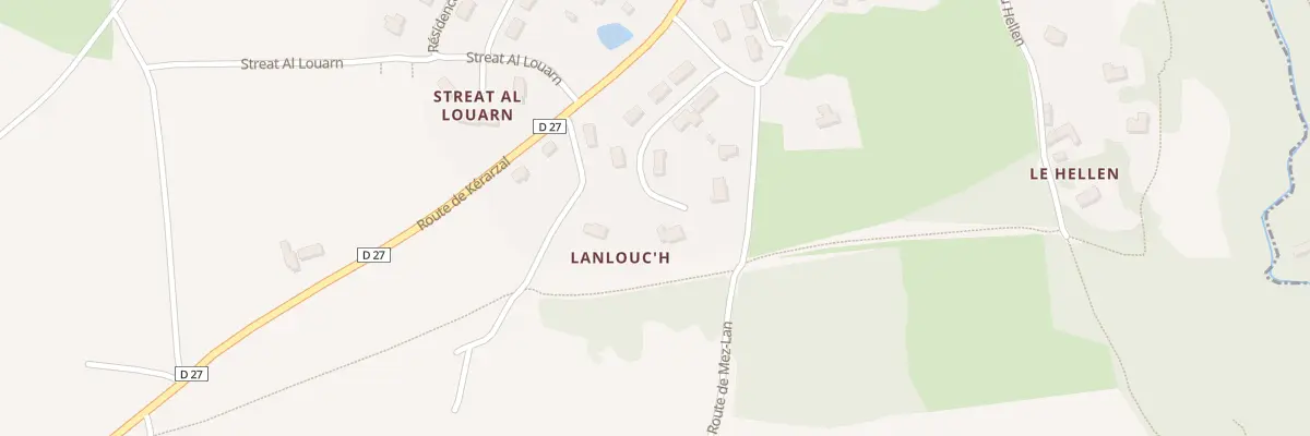 Plan du 5349 Lot de Lanlouch à Landunvez