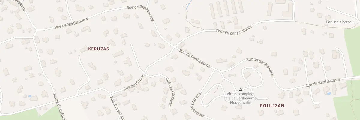Plan du 75 Rue de Bertheaume à Plougonvelin