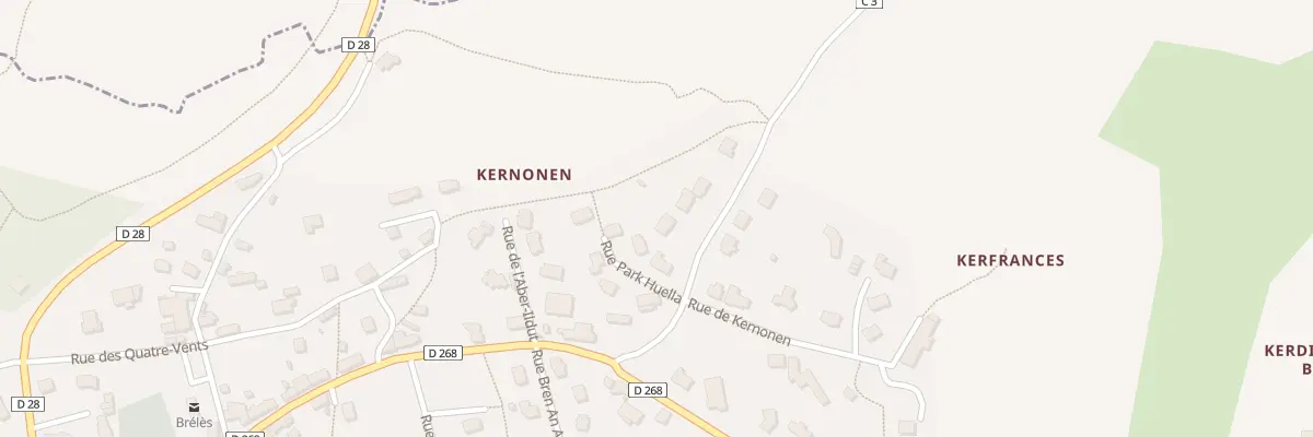 Plan du 3 Rte de Langonery à Brélès