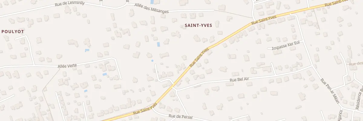 Plan du 80 Rue Saint Yves à Plougonvelin