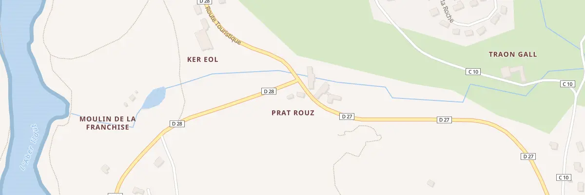 Plan du 88 Prat Roux à Brélès