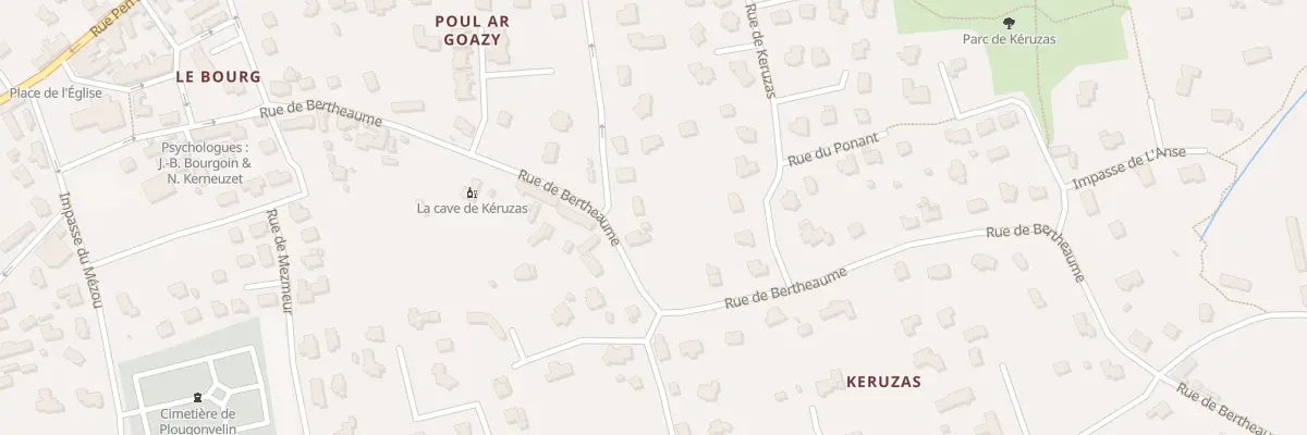 Plan du 30 Rue de Bertheaume à Plougonvelin