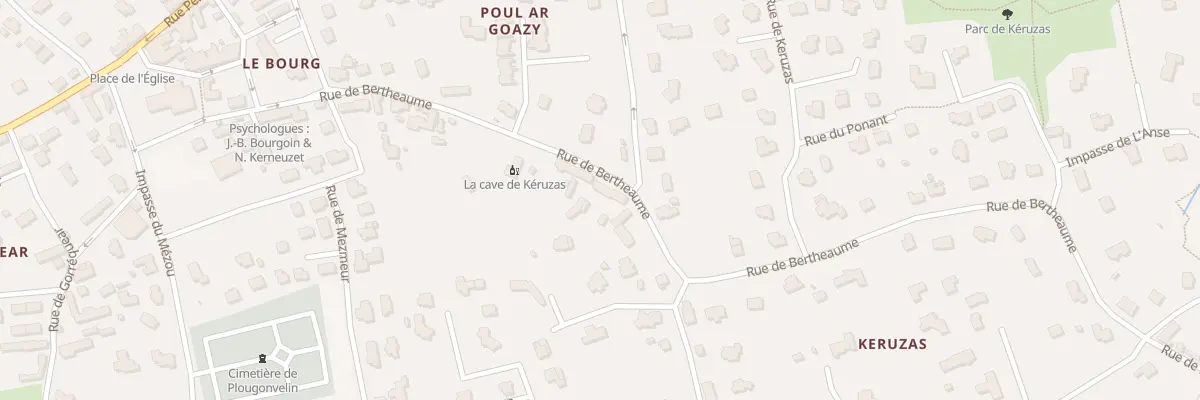 Plan du 43B Rue de Bertheaume à Plougonvelin