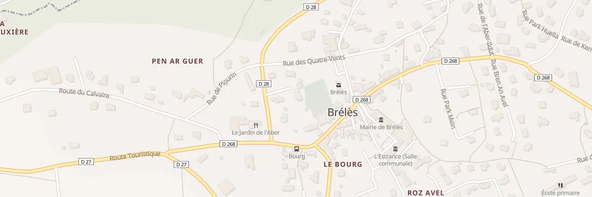 Plan du 8 Rue de Plourin à Brélès