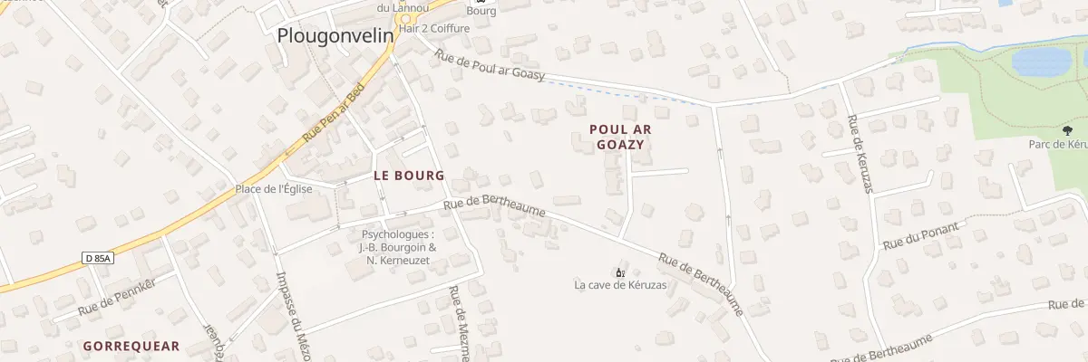 Plan du 12 Rue de Bertheaume à Plougonvelin