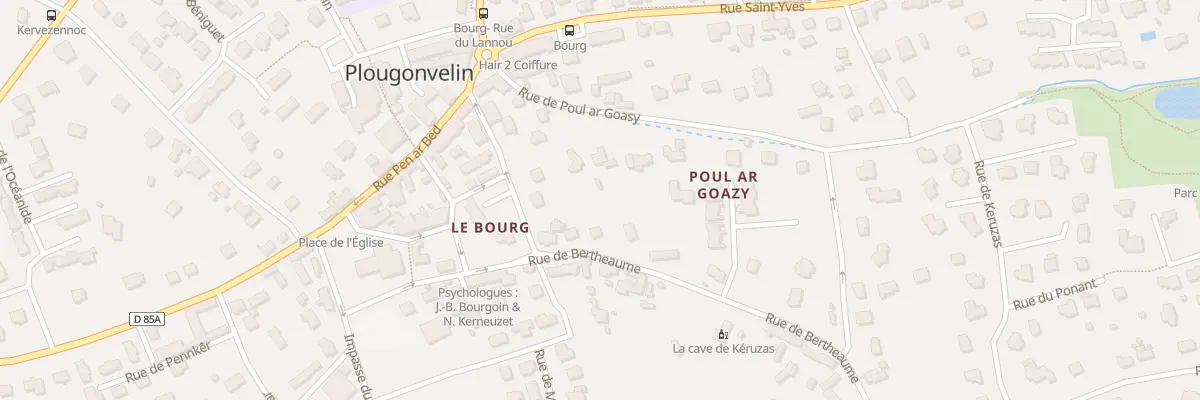 Plan du 10B Rue de Bertheaume à Plougonvelin