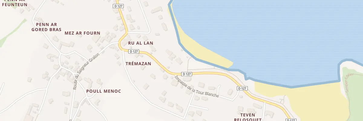 Plan du 2 Ru Al Lann à Landunvez