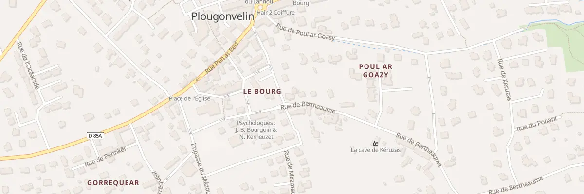 Plan du 6 Rue de Bertheaume à Plougonvelin