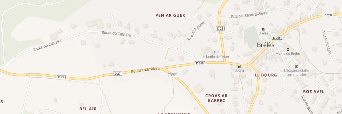 Plan du 3 Rte du Calvaire à Brélès