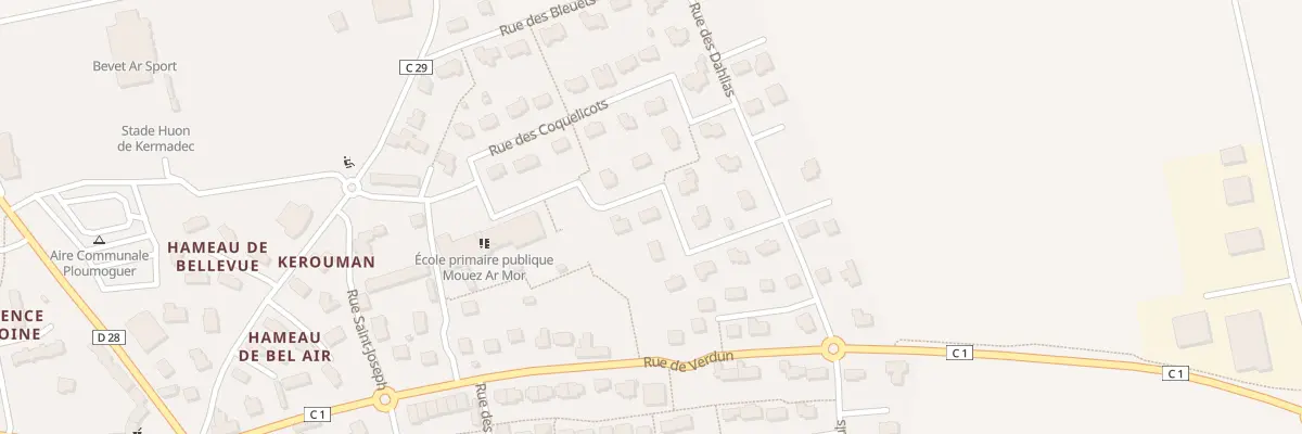 Plan du 4 Rue des Camélias à Ploumoguer