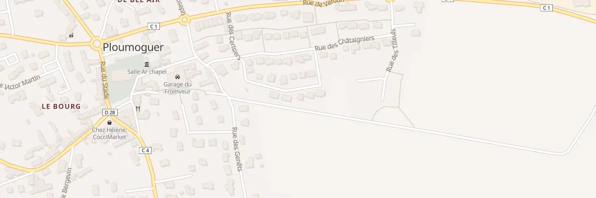 Plan du 12 Rue des Cerisiers à Ploumoguer