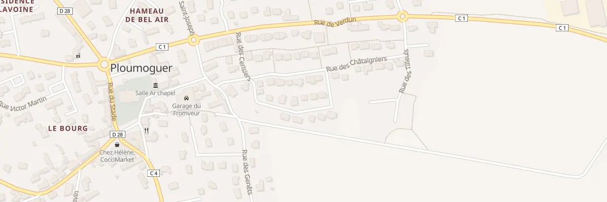 Plan du 9 Rue des Cerisiers à Ploumoguer